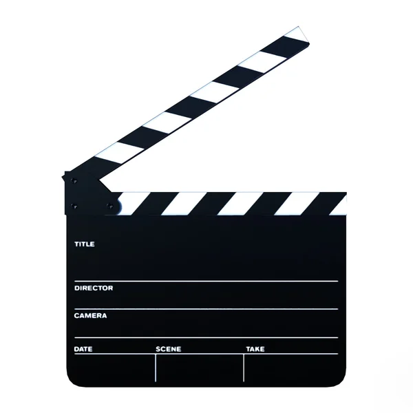 Απόδοσης 3D cg του clapperboard — Φωτογραφία Αρχείου