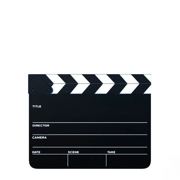 3D CG rendering of a clapperboard — Stock Photo, Image