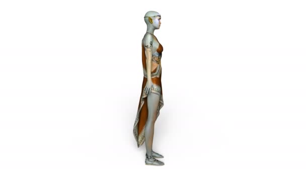 3D rendu 3D d'une extraterrestre féminine 