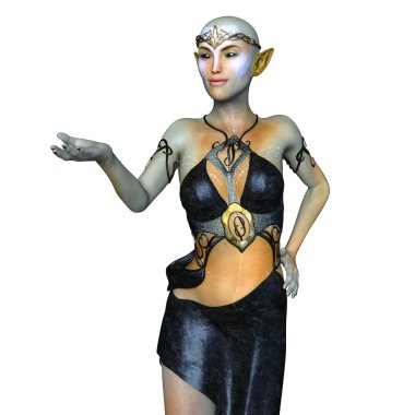 bir kadın yabancı 3d cg işleme