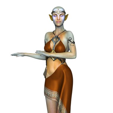 bir kadın yabancı 3d cg işleme