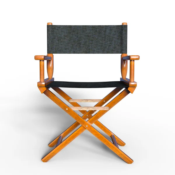 3D CG rendering of a director's chair — Stock Photo, Image