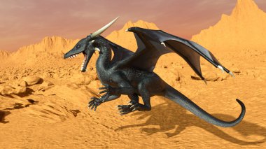 3d cg işleme bir ejderha