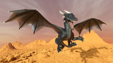 3d cg işleme bir ejderha