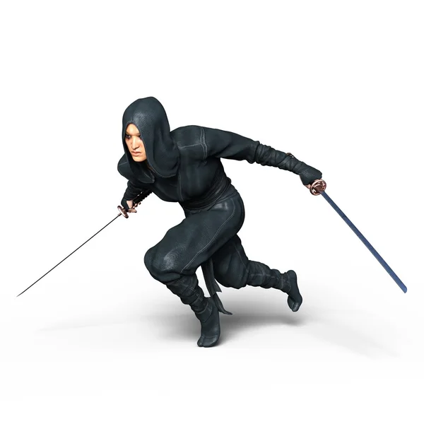 3D CG renderização de um ninja — Fotografia de Stock