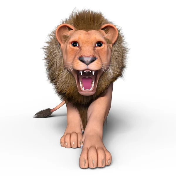 3D CG rendering of a lion — Stock Photo, Image