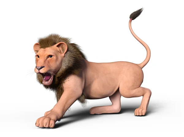 3D rendu 3D d'un lion — Photo