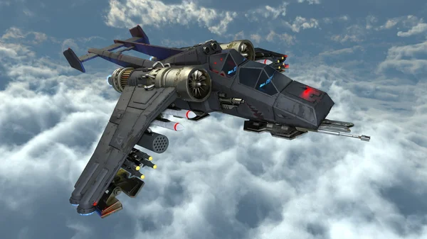 3D CG rendering of a fighter — Stock Photo, Image