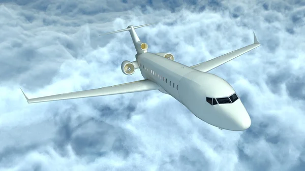 Rendering 3D CG di un aeroplano — Foto Stock