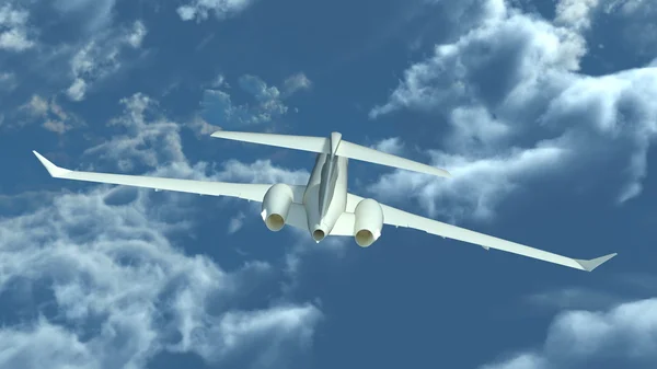 3D CG rendering of an airplane — Stock Photo, Image