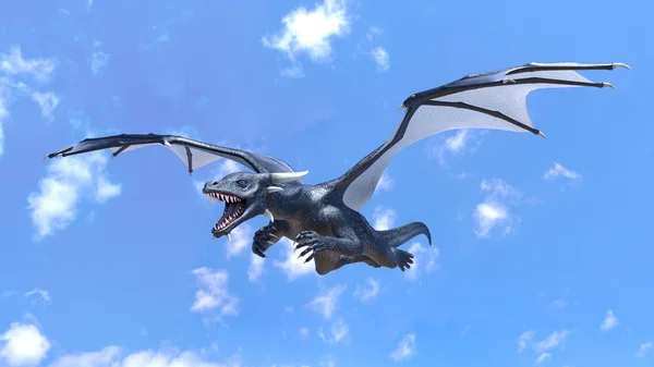 3D CG representación de un dragón — Foto de Stock