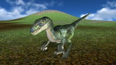 bir dinozor 3d cg işleme