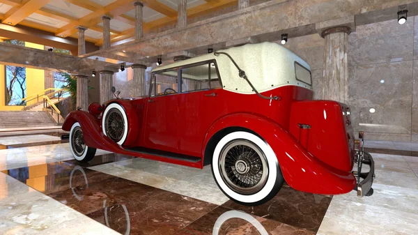 3D rendu 3D d'une voiture classique — Photo