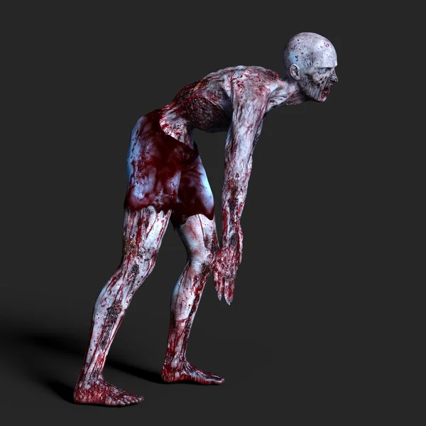 Rendering 3D CG di uno zombie — Foto Stock
