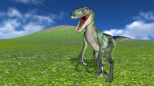 Representación 3D CG de un dinosaurio — Foto de Stock