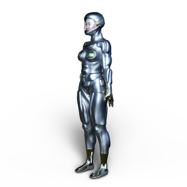 3d cg işleme süper bir kadın