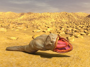 bir canavar 3d cg işleme
