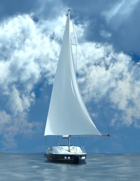 3D rendu 3D d'un yacht — Photo