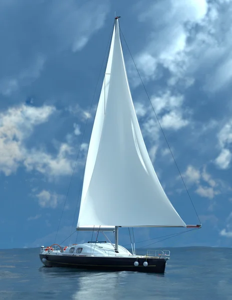 3D CG рендеринг яхты — стоковое фото
