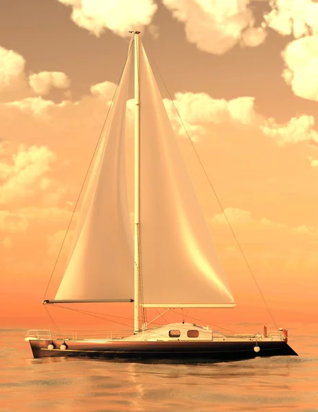 3D CG rendering of a yacht — Stock Photo, Image