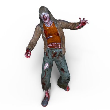 3d cg işleme bir zombi