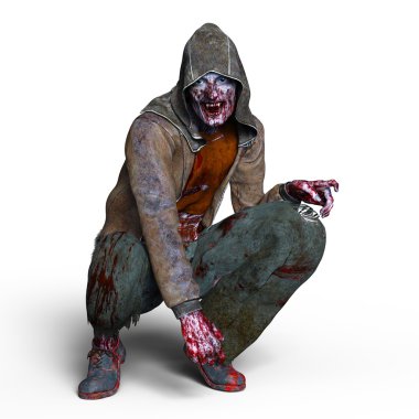 3d cg işleme bir zombi