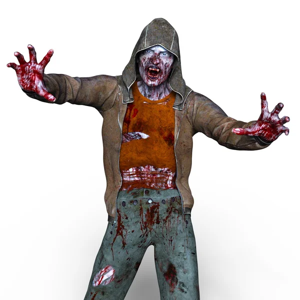 Redare 3D CG a unui zombie — Fotografie, imagine de stoc