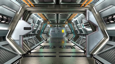 Uzay istasyonunun 3d cg görüntülemesi