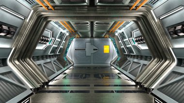 Uzay istasyonunun 3d cg görüntülemesi