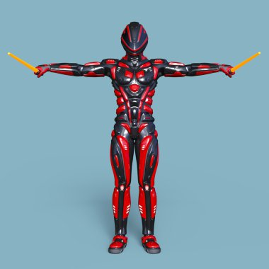 3d cg işleme bir robot