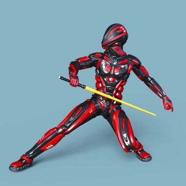 3d cg işleme bir robot