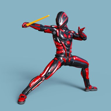 3d cg işleme bir robot