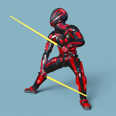 3d cg işleme bir robot