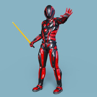 3d cg işleme bir robot