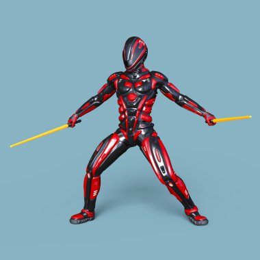 3d cg işleme bir robot