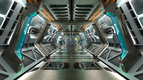 Uzay istasyonunun 3d cg görüntülemesi