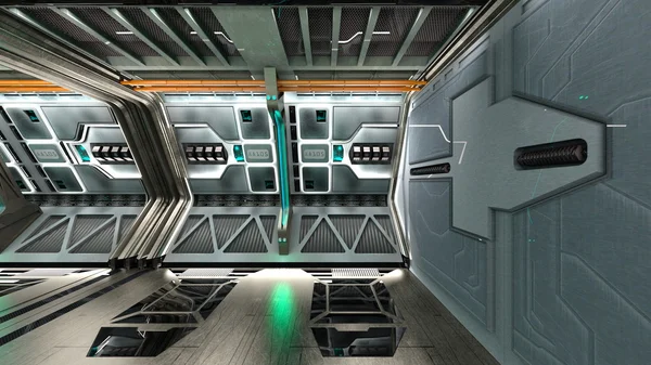 Uzay istasyonunun 3d cg görüntülemesi