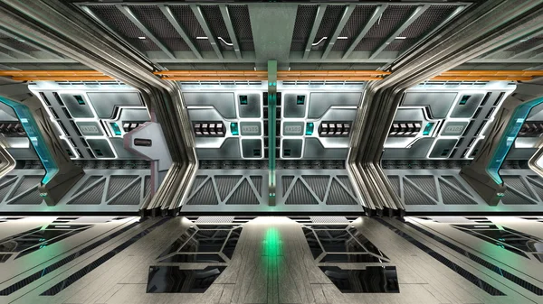 Uzay istasyonunun 3d cg görüntülemesi