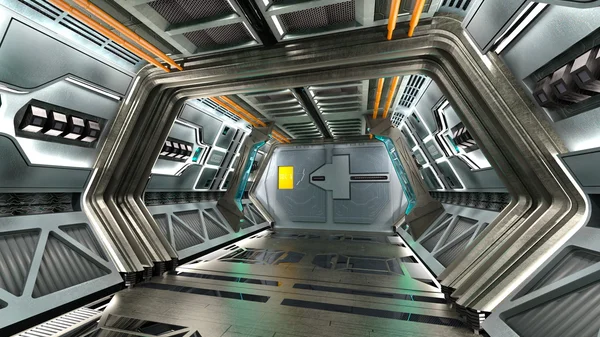 Uzay istasyonunun 3d cg görüntülemesi