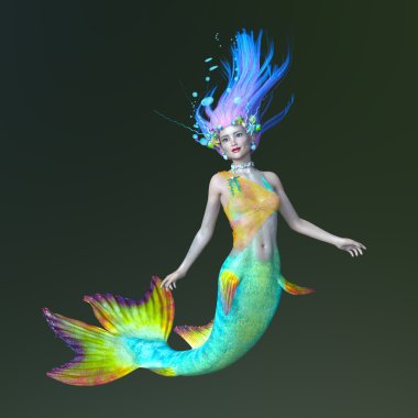 Deniz kızı 3d cg render