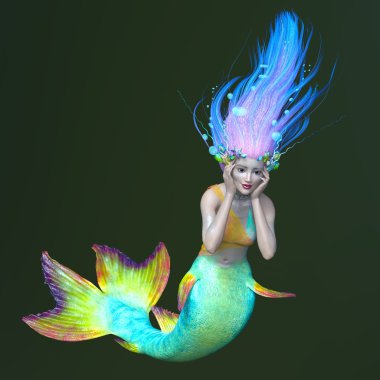 Deniz kızı 3d cg render