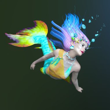 Deniz kızı 3d cg render