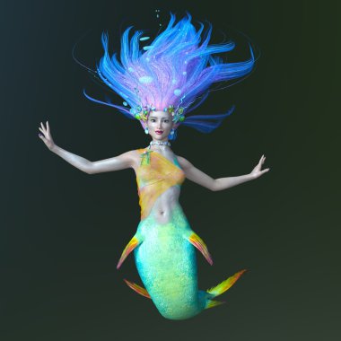 Deniz kızı 3d cg render