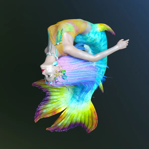 Rendering 3D CG di una sirena — Foto Stock