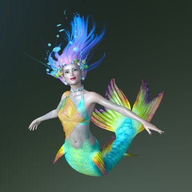 Deniz kızı 3d cg render