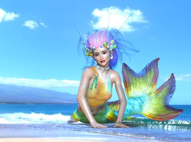 Deniz kızı 3d cg render