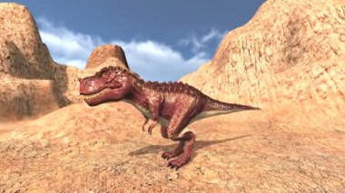 bir dinozor 3d cg işleme