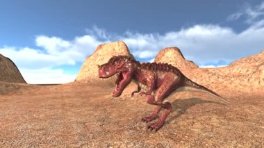 bir dinozor 3d cg işleme