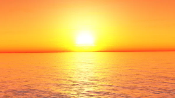 3D CG rendering of sunrise — Stock Photo, Image