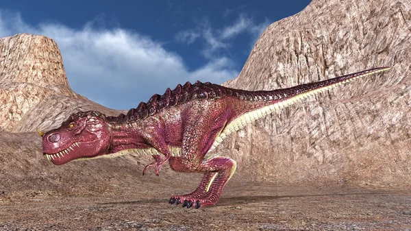 Rendering 3D CG di un dinosauro — Foto Stock